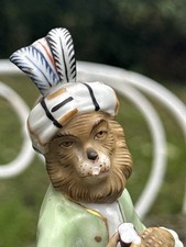 Singe  Musicien Porcelaine