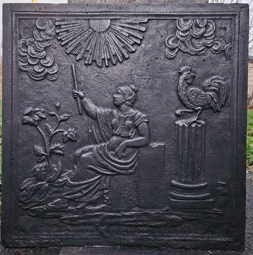 Cm plaque cheminée - x,