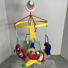 Extremely Rare Pansy Ellen Baby Musical Mobile 1989 Clowns 