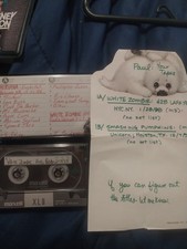 White Zombie Nirvana Smashing Pumpkins 3 Audio Tapes Live Cassette 1988 1992 Rob