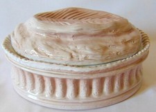 OLD TERRINE FOR DOUGH, FOIE GRAS TERRACOTTA ENAMEL DIGOIN SARREGUEMINES