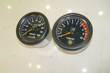 1972-73 Yamaha Enduro Speedometer Tachometer Instrument Gauge Set 360 RT2 RT3