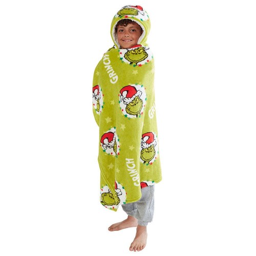 Couverture capuche grinch - capuche,