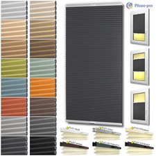 Store enrouleur plissé nid d'abeille sur mesure occultant à percer pour fenêt...