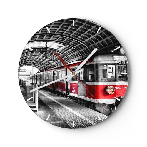 Horloge murale verre - murale,
