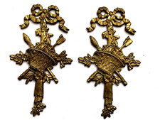 décor pediment bronze or