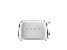 SMEG 2 Slice Toaster with 6 Presets and Defrost (TSF01SSMUS) Stainless