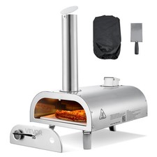 VEVOR Four à Pizza d’Extérieur 12 po 30,5 cm à Granulés de Bois Portable en Inox