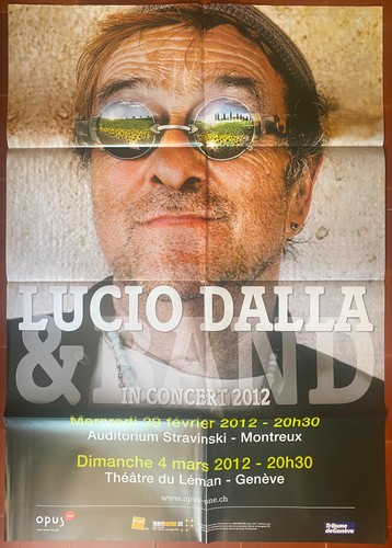 Affiche concert lucio dalla - concert, &