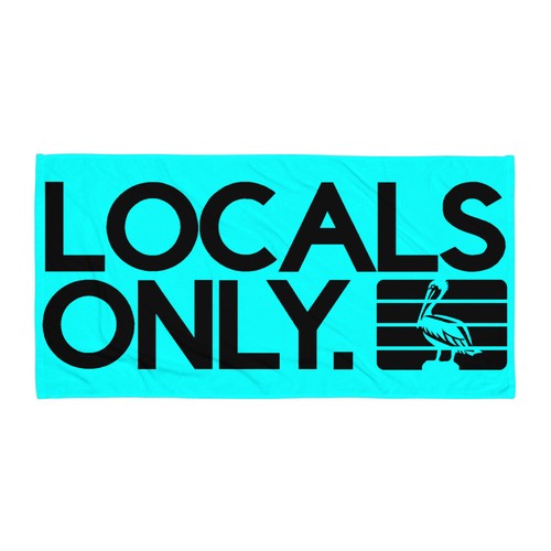 Locals only towel lo teal - only,