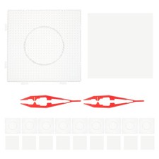  1 ensemble de panneaux perforés pour perles à repasser - Panneaux carrés en