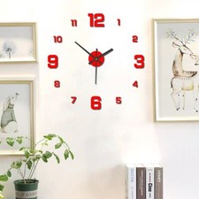 Horloge Murale Lumineuse 3D Mode Tendance Décoration Moderne Luxe LOOK