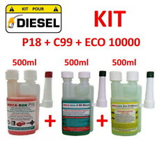 MECARUN - KIT ADDITIF TRAITEMENT "DIESEL" P18 + C99 + ECO10000 - 3x500ml