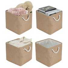 Kallax Lot de 4 boîtes de rangement pliables 30 x 30 x 30 cm - Grande boîte d...