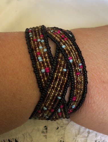 Beaded braid bracelet hand - braid,