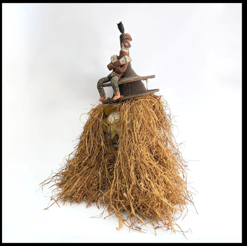 Masque cimier mbala - -, yaka