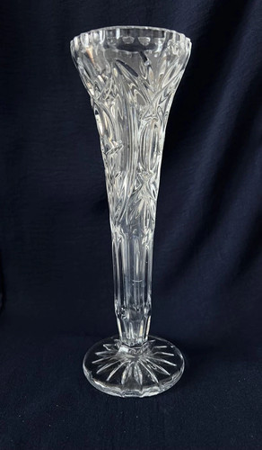 Vase vintage verre transparent - vase,