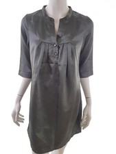 💚 PAPRIKA Robe Chemisier pour Femmes M Manche 3/4 Encolure ronde fendue 💚