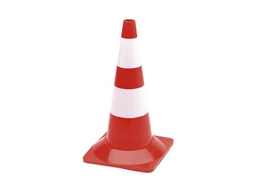 Cône signalisation rouge - cône, de