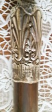 Canne de marche pommeau en argent début xxème long 86 cm