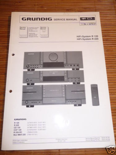 Manuel service grundig - manuel,