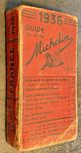 Guide michelin rouge 1936 - rouge,