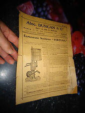 Rare Swedish Skimmer Advertising Flyer "FORTUNA SEPARATORN" Dairy Milk