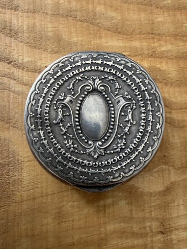 Boîte pilules argent massif - boÎte, a