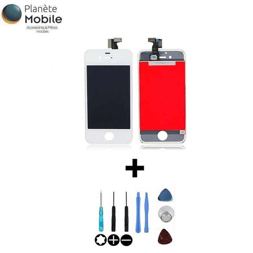 Ecran lcd vitre tactile blanc - lcd,