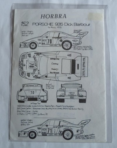 Horbra decals porsche - decals,