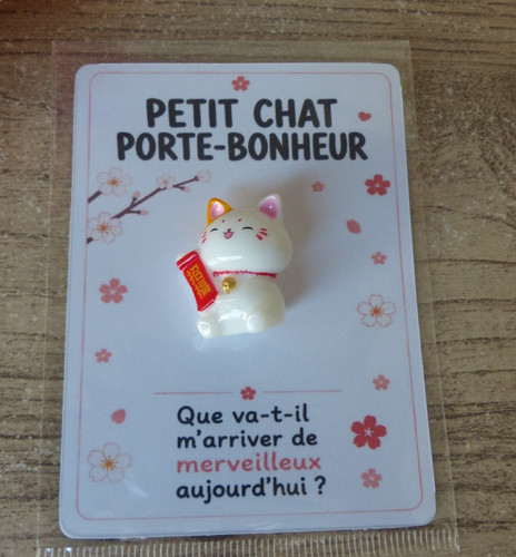 Mini chat porte‑bonheur