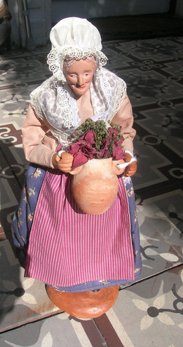 Ancien santon habillé signé - habillé,