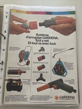 Vintage 1982 Gardena Watering Press Advertising