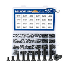 ➡️ Lot 650 vis PC portable tête plate fraisée kit réparation ordinateur