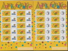 (USA) Lot de 2 Feuillets timbres personnalisés "anniversaire" - 2002 - F3480A et