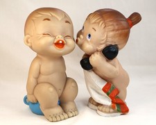 LAFLEX France 1960 Pouêt Duo, Real Rubber Toys Squeakers