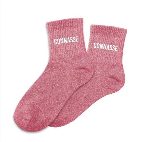 Chaussettes femme rose - chaussettes,