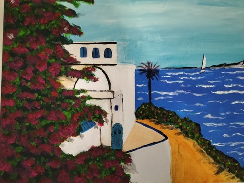 Art naif tableau - art,