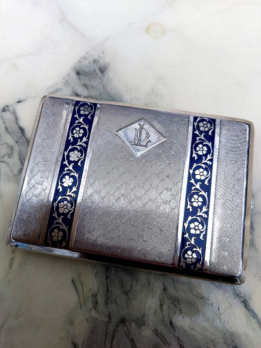 Ancien etui cigarettes metal - ancien,