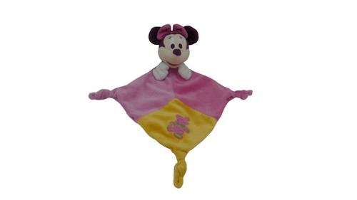 Doudou minnie souris plat rose - doudou,