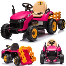 Tracteur/Tracteur/Bulldog avec Remorque Voiture pour Enfants Télécommandé