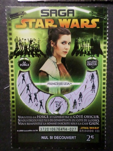 Ticket grattage saga - ticket, star
