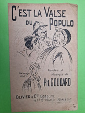 58/ PARTITION PAROLE & CHANSON - Olivier & Cie (3 chansons) - vers 1920