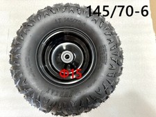 6 inch Wheel Rim Tyre Quad ATV Buggy Gokart Bearing Complete Wheel AT 145/70-6