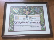 BEAU DIPLÔME ENCADRÉ