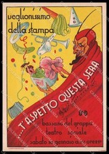 Vicenza Bassano del Grappa OND Fascism Teatro Pacher FG postcard ZG9204