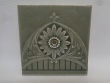 Ancien carreau de faïence pour la restauration de poêle à bois émaillé Alsacien