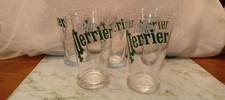 Lot de 5 verres PERRIER