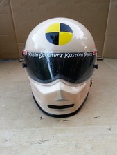 VINTAGE SIMPSON SUPER BANDIT RACING / MOTORCYCLE HELMET CUSTOM PAINTED SEE PICS