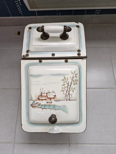 Rare charbonniere emaillé - ,